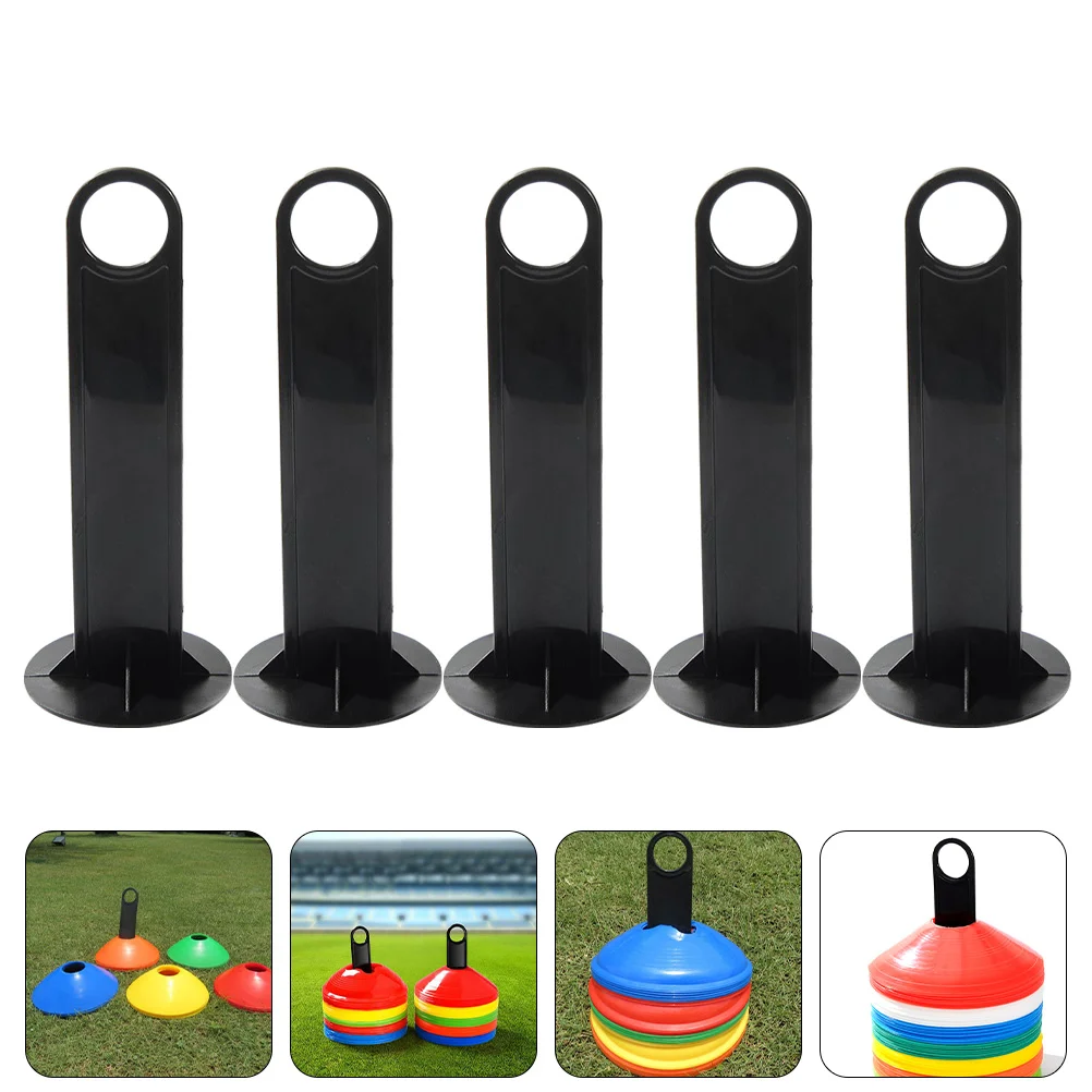 

5 Pcs Shelf Plastic Storage Mark Disk Bracket Football Cone Stand Disc Pp Training Marker Tray Portable Holder Soccer