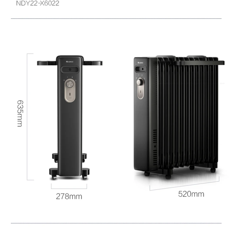 

13 Piece Oil Heater Energy Saving and Electricity Saving Radiator Fan Heater Space Heater Heating Pad Heater Electric Heater