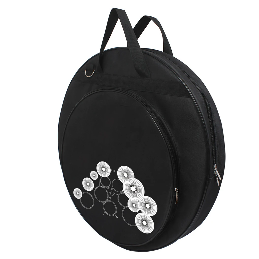 

21 inch Three Pockets Cymbal Bag Backpack with Removable Divider Shoulder Strap Percussion Instrument Bag