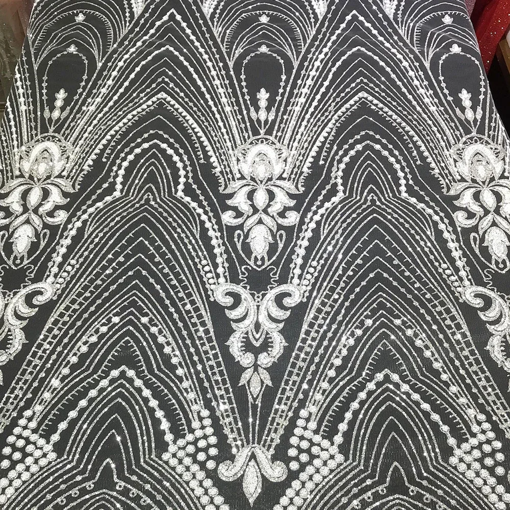 Платиновый серебристый цвет с белыми бусинами высокое качество французская