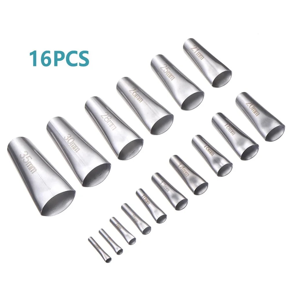 

16pcs Stainless Steel Caulking Nozzle Applicator Sealant Caulking Finisher Glue Silicone Sealant For Countertops Windowsill Tile