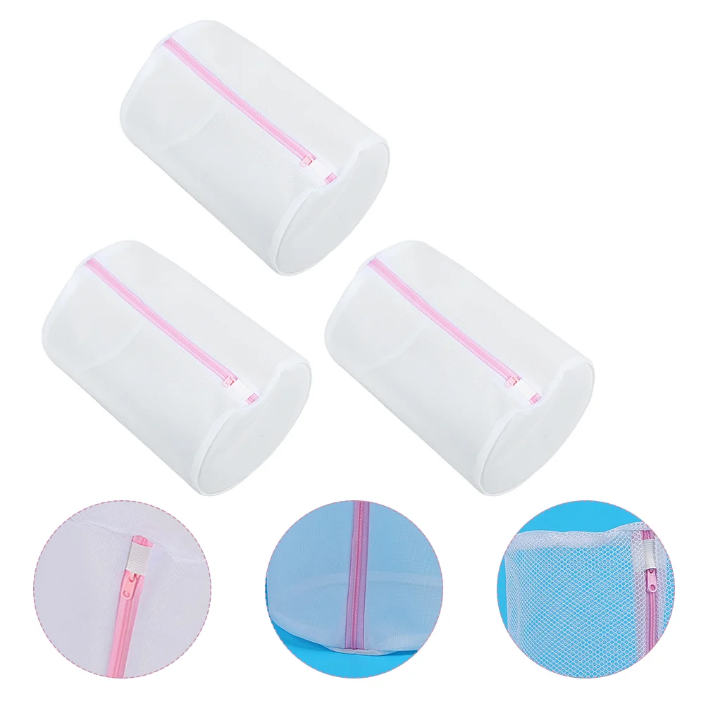

3pcs Cylindrical Washing Bag Household Laundry Bags Durable Underwear Bag