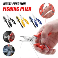 multifunction fishing pliers fishing tools scissors stainless steel lure pliers fish hook remover line cutter with storage pouch