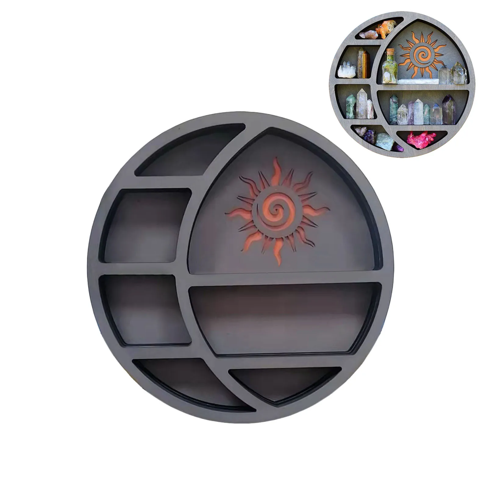 

Навесные настенные полки для хранения эфирных масел