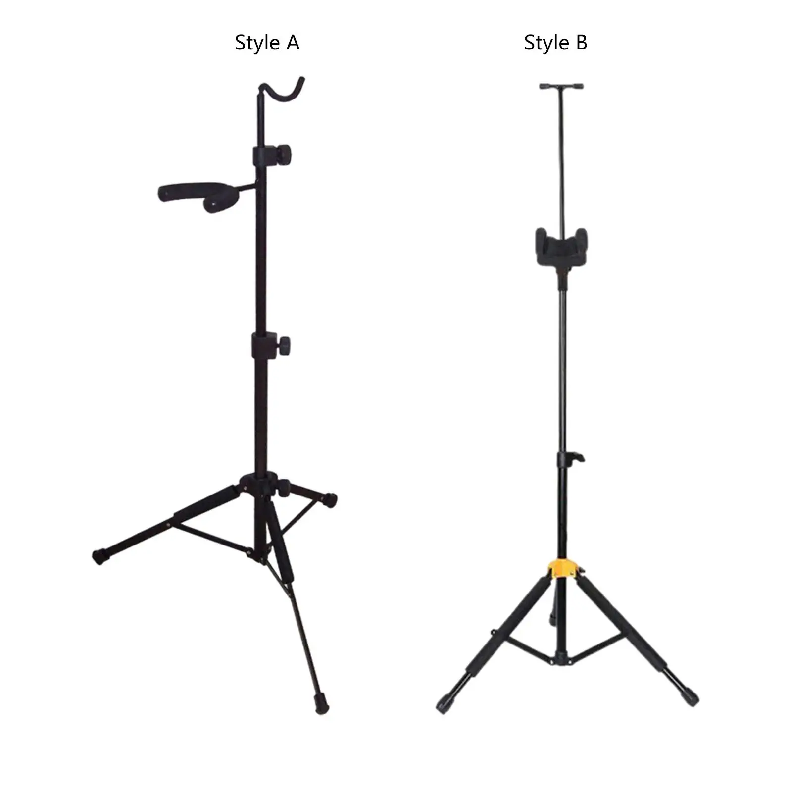 

Portable Violin Stand with Bow Hook and Neck Holder Folding Tripod Floor Metal Holder for Concerts Orchestra Performance