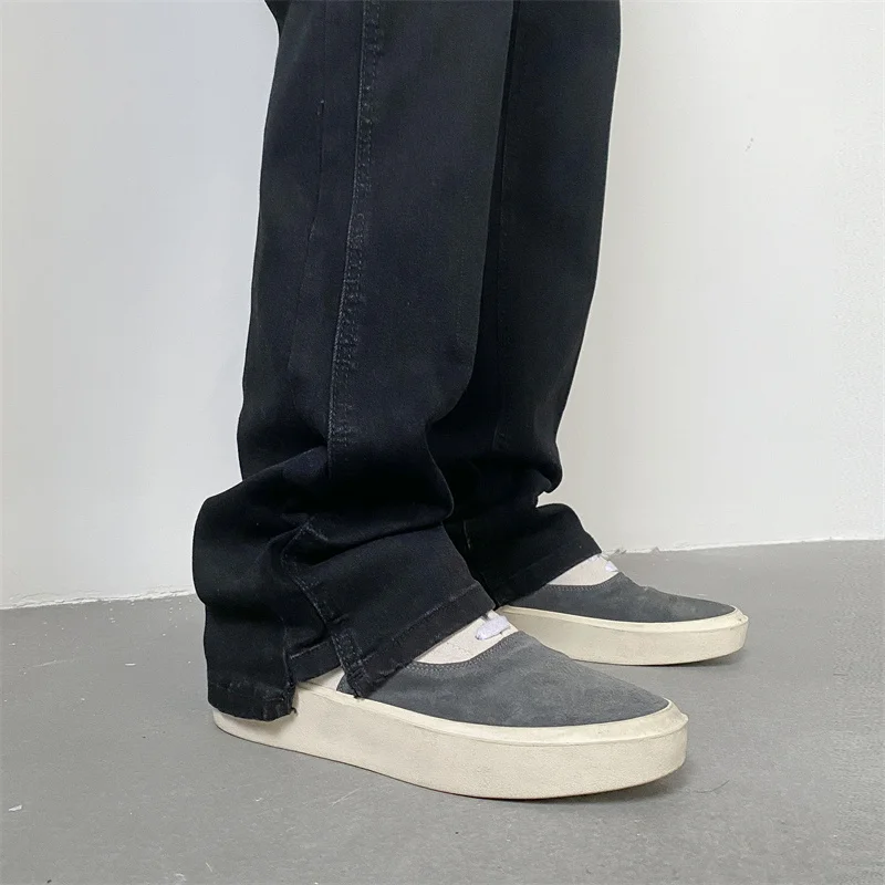 2023 Stretch-fitting Jeans Men Fashion Casual Vintage Straight Jeans Men Streetwear Hip-hop Denim Pants Mens Trousers S-3XL