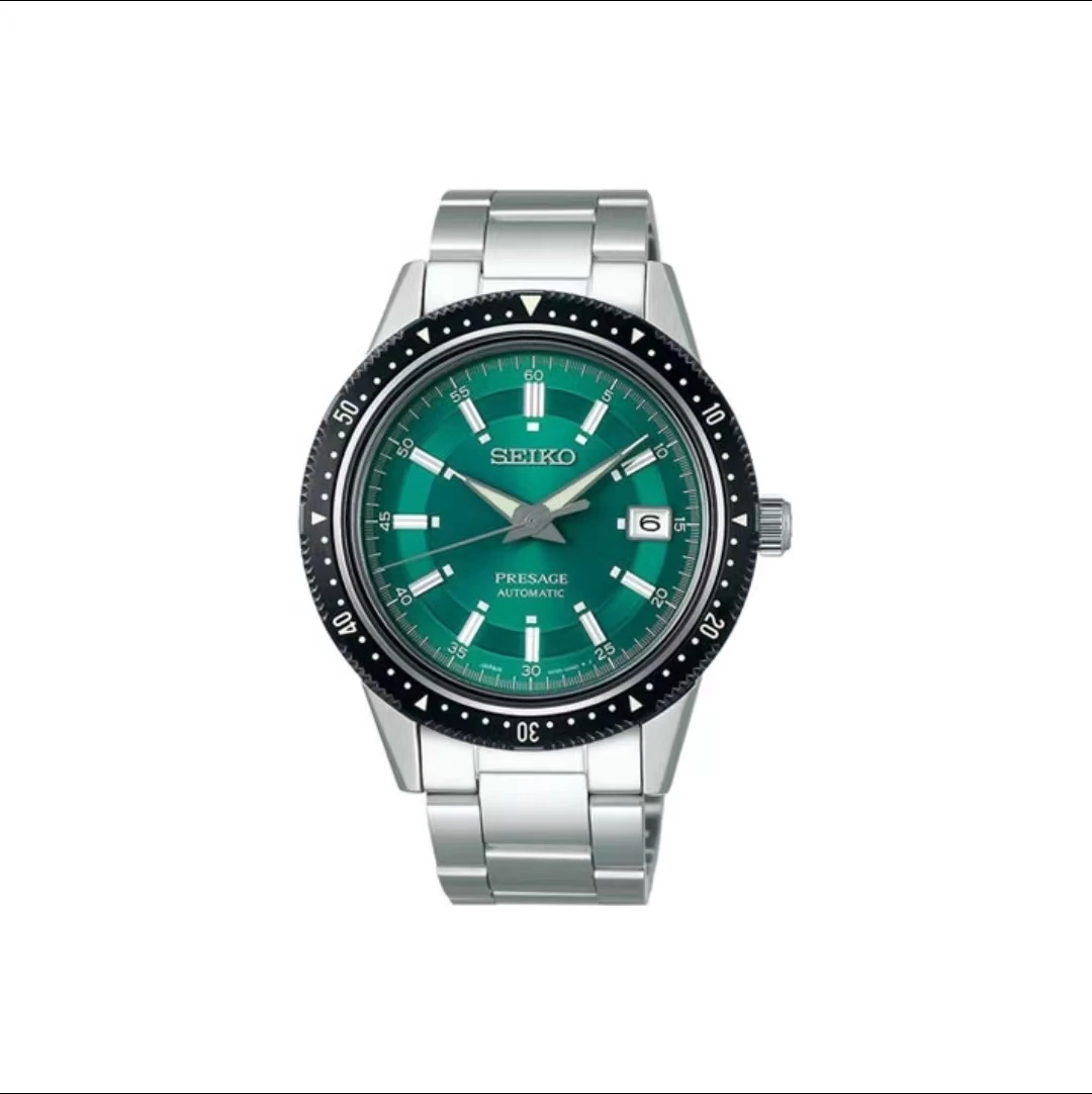 

Seiko series watches men's automatic mechanical sports watches green black ring mouth steel top quality men's watches