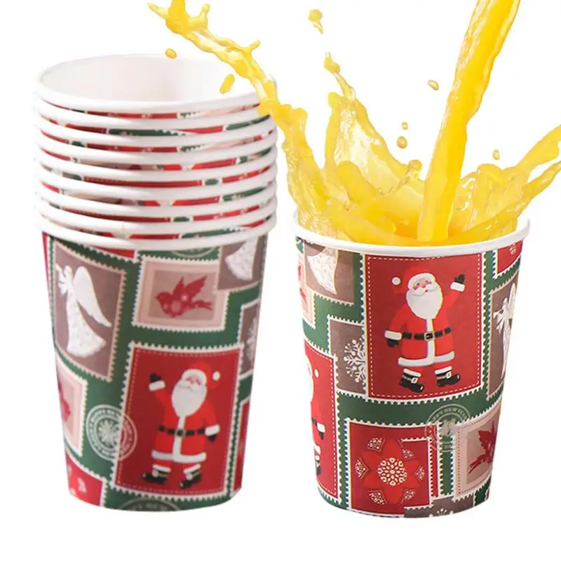 

Christmas Paper Plates Christmas Dinner Plates Paper Christmas Paper Dinnerware Set For Merry Christmas Party Decorations 10pcs