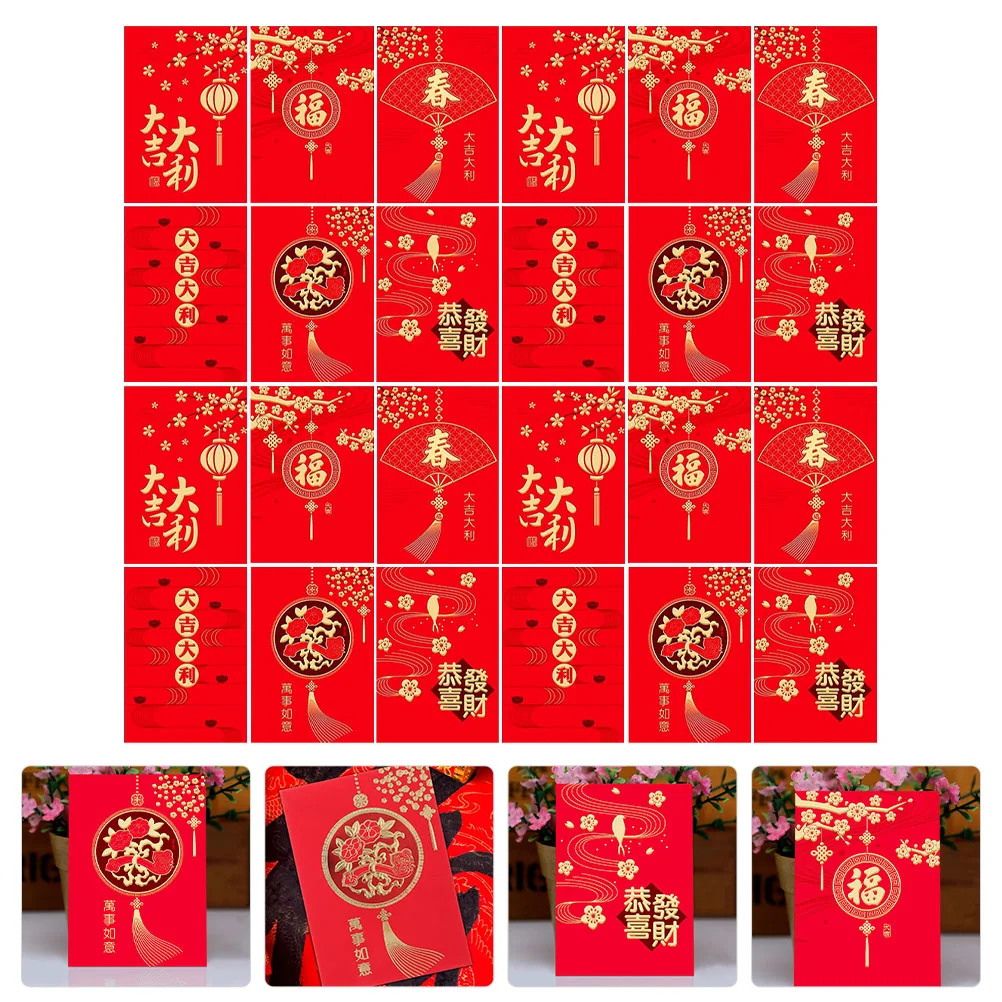 

Red Money Envelopes Year Chinese Envelope New Gift Lucky Packets Hongbao Festival Luck Packet Rabbit Wedding Cash Hong Bao