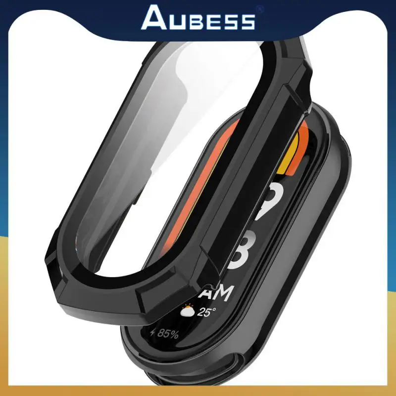 

Integrated Case Pc Tempered Film Protective Shell Shell Membrane Integration Tempered Film For Miui Band8 Case Film