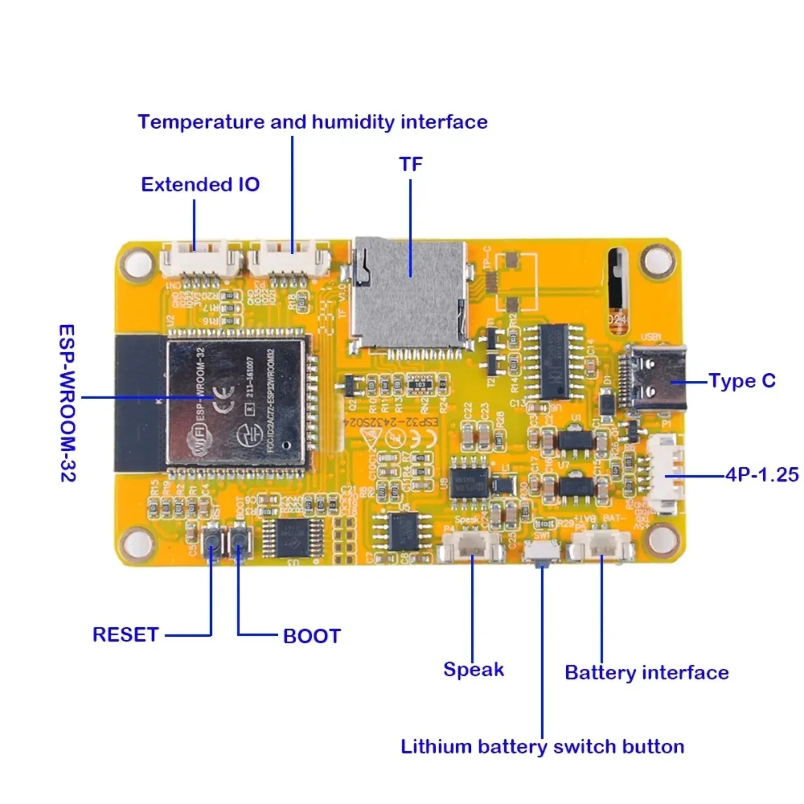 Фото 2,4-дюймовый дисплей ESP32 с модулем WiFi+BT ESP32-32, разрешение 240x320, драйвер ILI9341, сенсорный экран для Arduino IoT №4