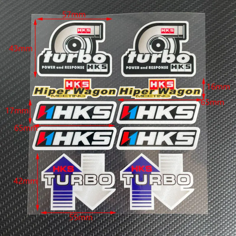 Высококачественный значок HKS эмблема Turbo наклейка для бокового окна автомобиля