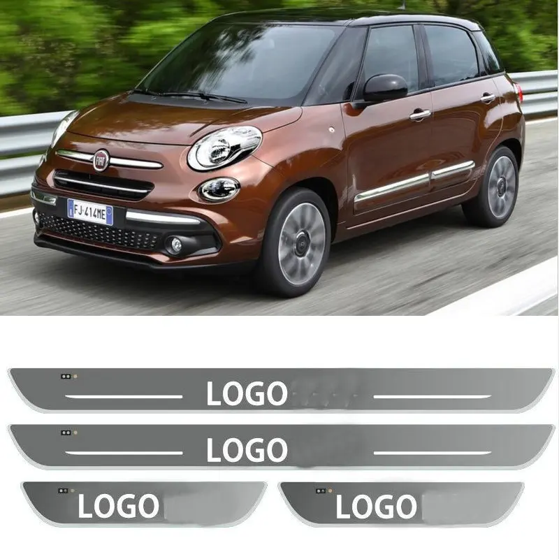 2 шт., автомобильные подсветки для дверей Fiat 500 grande punto 500c 500L 500X panda F595 695 Tipo Cross doblo Croma fiorino