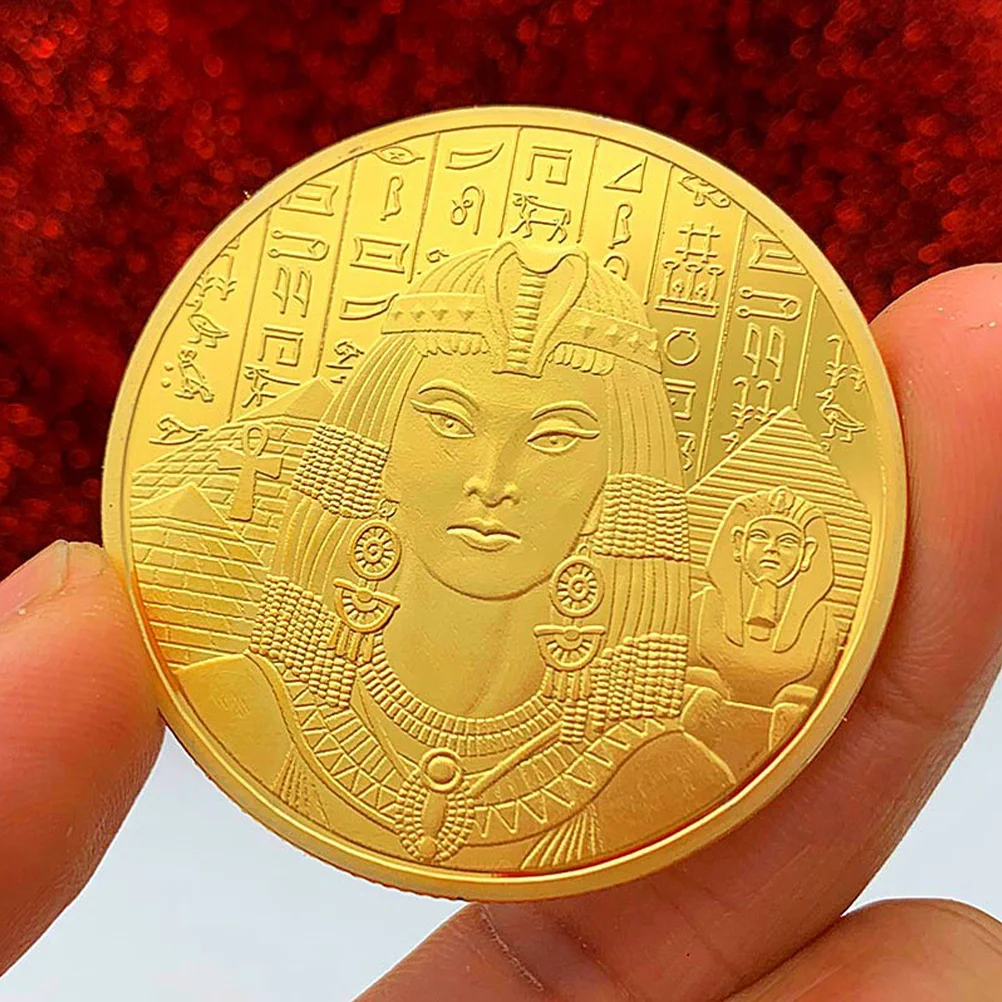 

Commemorative Collecting Coin Egypt Style Gifts Delicate Collection Iron Chic Decor Retro