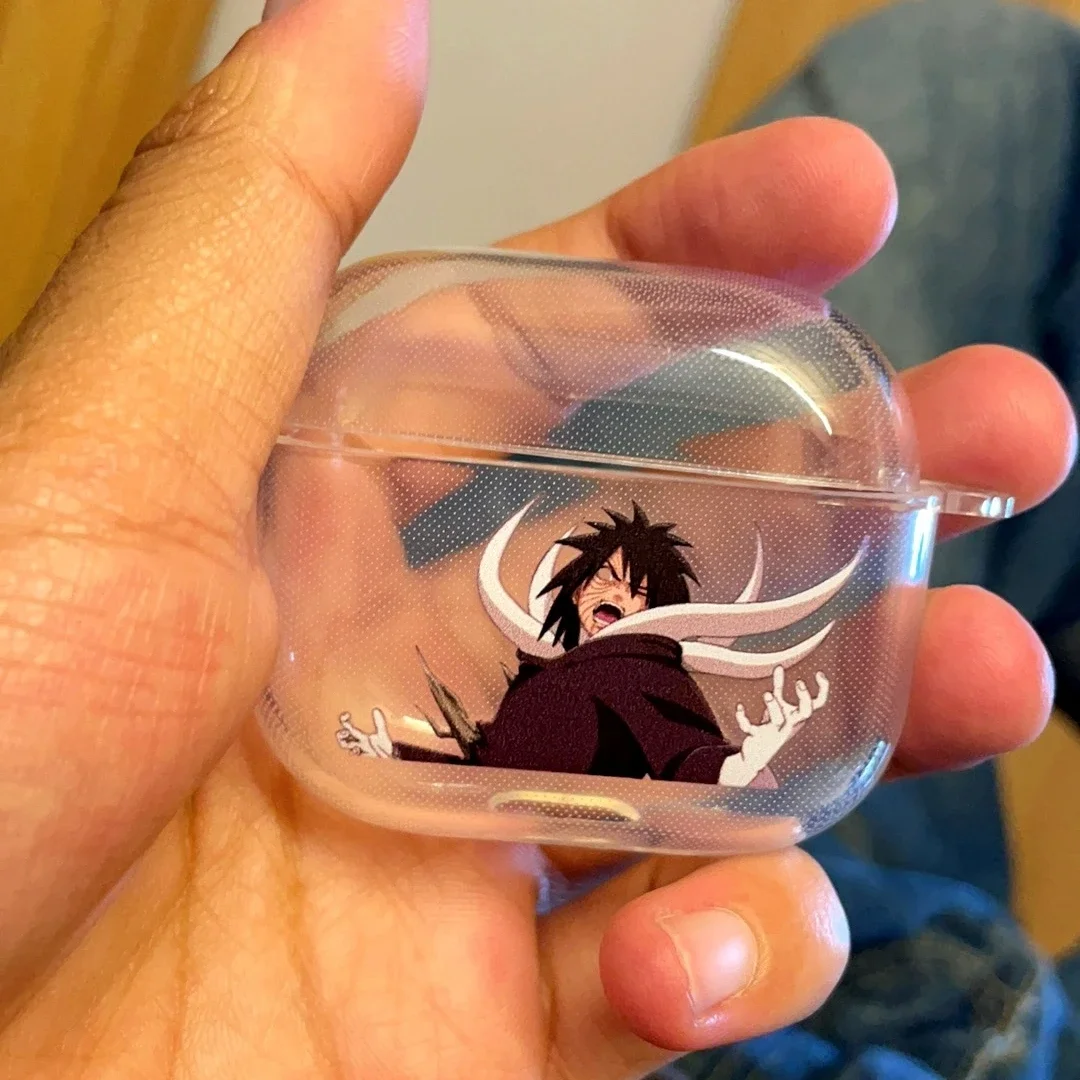 Фото Чехол для гарнитуры Naruto для Apple Airpods 1, 2, 3 Pro, чехол с аниме Uchiha Obito, EVA, защитные чехлы для наушников, аксессуары, коробка для наушников №5