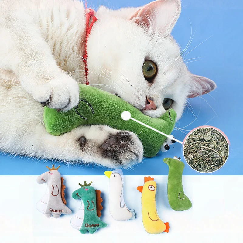

Игрушка в виде кошачьей мяты, товары для кошек, милые домашние животные, игрушки для котят, зубы, шлифовальная плюшевая подушка для большого ...