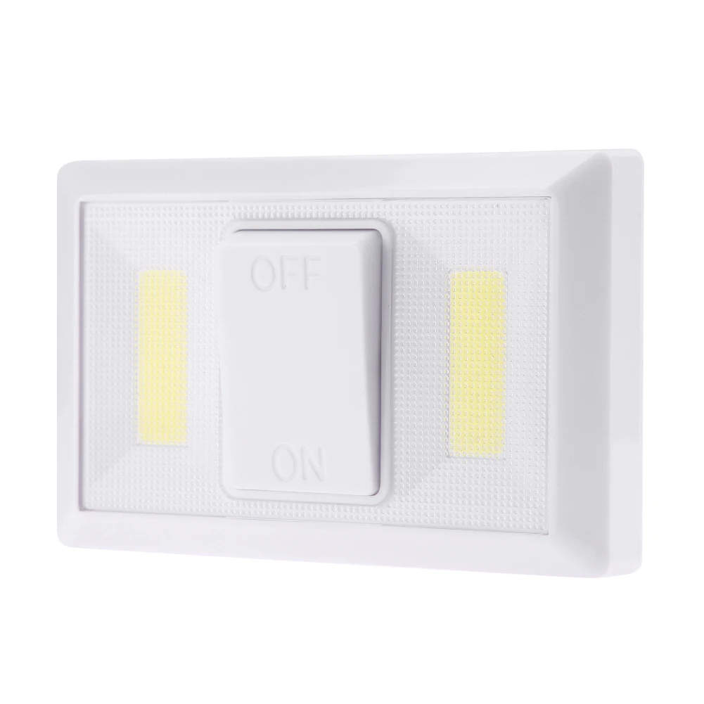 Монолитный блок светодисветильник настенный ночник работающий от батарейки для