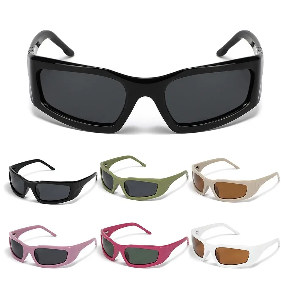 

New Y2K Sports Sunglasses for Women Square Goggle Men's Punk Sun Glasses UV400 Colorful Shades Summer Fashion Eyewear