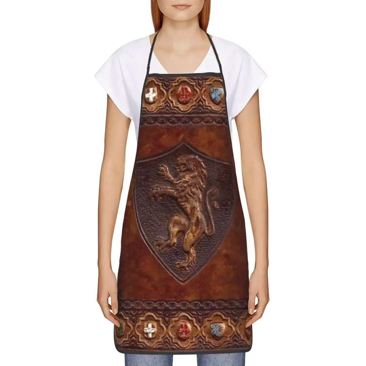 Нагрудник кожаный с ручными инструментами средневековая Обложка-книжка фартуки