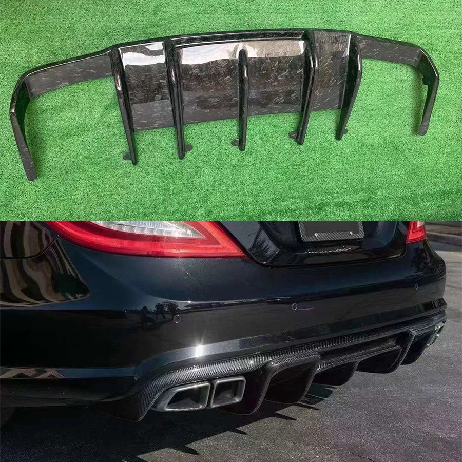 Для Mercedes Benz CLS W218 CLS260 350 2011-2017 R Стиль углеродное волокно Автомобильный задний