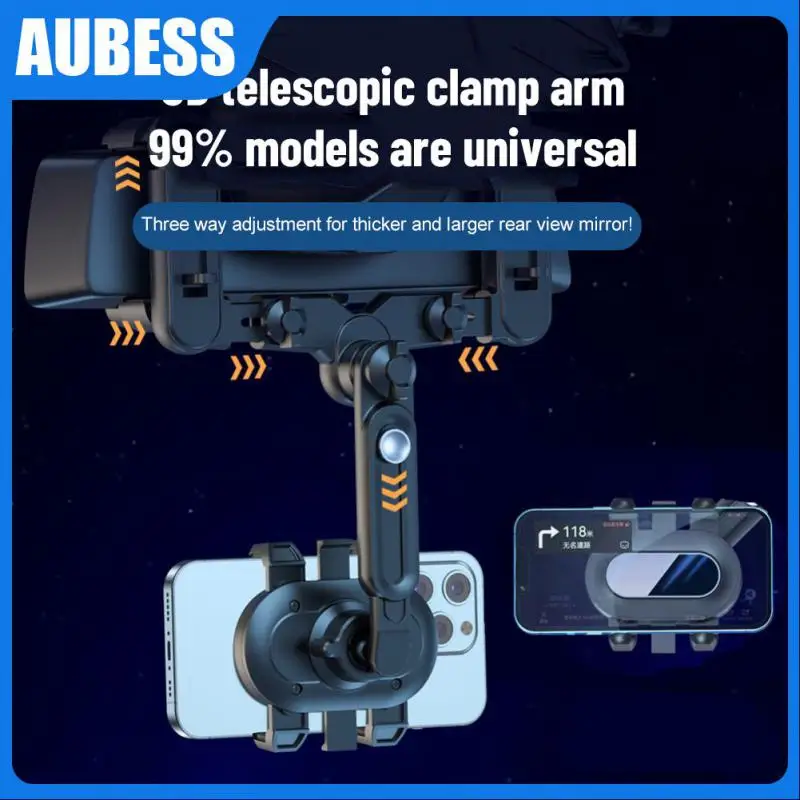

7th Generation Car Phone Holder Adjustable Clip Telescopic Universal Cars Phone Gps Bracket Car Accessories 360 Rotating