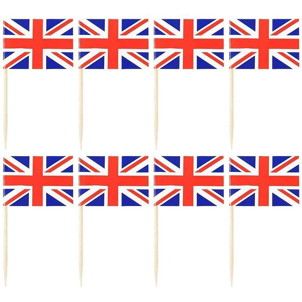 

Appetizers Toothpicks Toothpick Flag Casual Dining 200pcs Decorations Food Decor Patriotic Union Themed Parties
