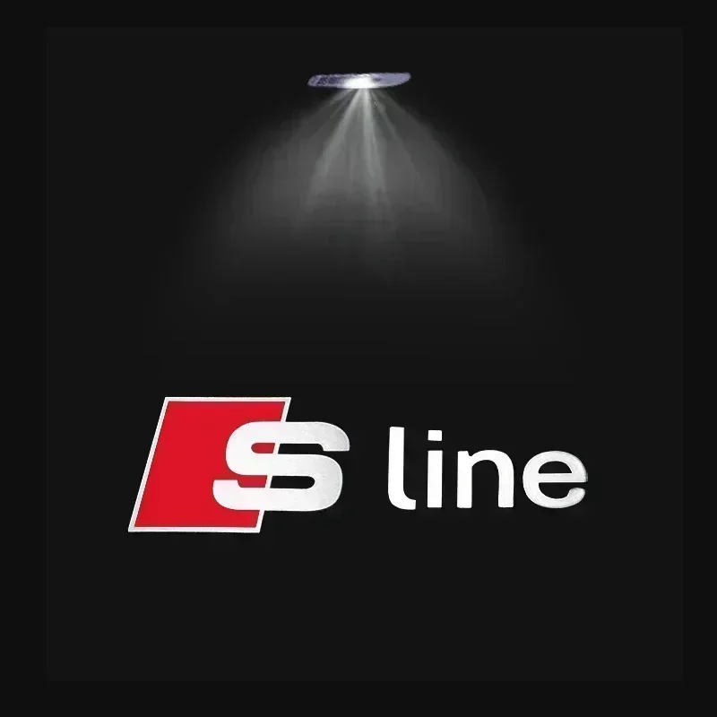 

2/4 шт. Audi Sline S3 S4 S5 S6 S7 RS Quattro Q7 Q5 Q3 A4 B8 8P A3 A6 C7 A5 A6 A8 Светодиодный светильник для двери автомобиля с приветственным логотипом, лампа для проектора