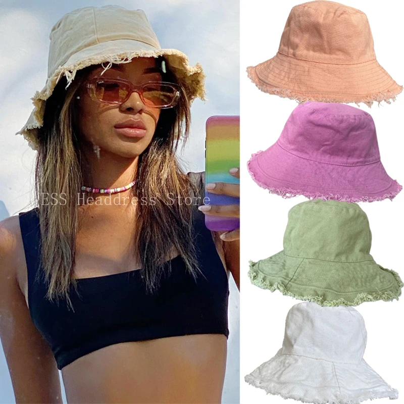 

Foldable Bucket Hat Sun Visor UV Protection UPF 50+ Sun Hat Bucket Summer Men Women Large Wide Brim Panama Beach Cap Female 2022