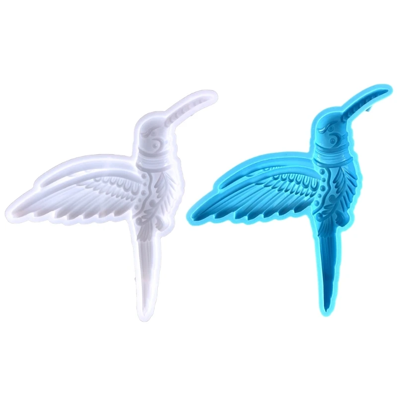 

Crystal Epoxy Resin Mold Hummingbird Shape Earrings Pendants Casting Mold Silicone Mould DIY Crafts Jewelry Making Tools 066C