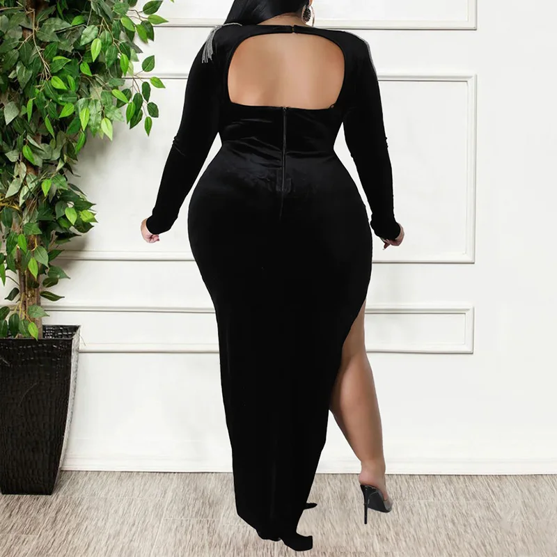 Рисунок 5 - Женское платье с разрезом сзади