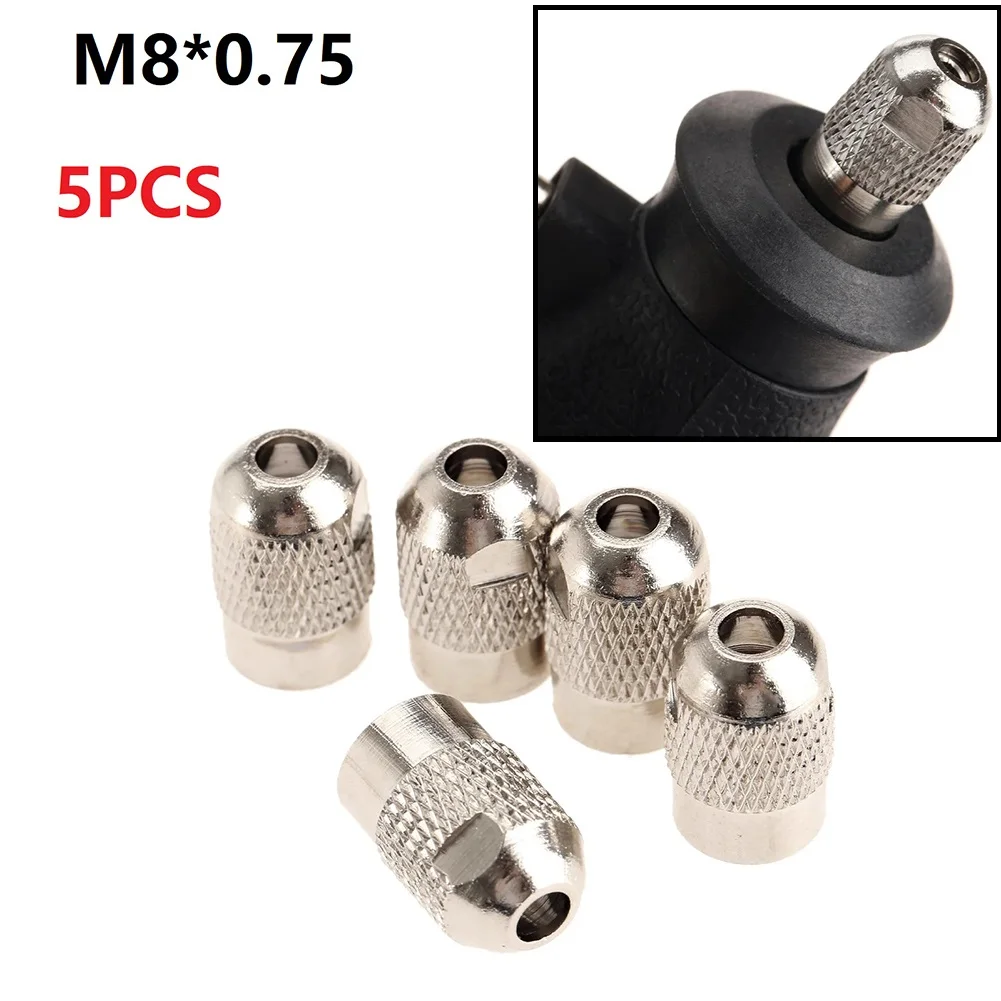 5 шт. M8 * 0 75 гибкая электрическая мельница вал винтовая крышка гайка Цанга для