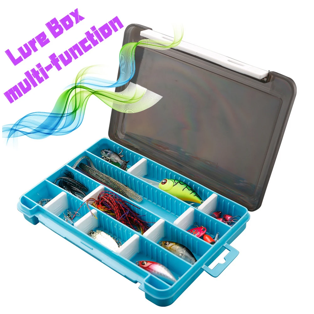 

NEW 8 Compartment Mini Storage Case Flying Fishing Tackle Box Fishing Spoon Hook Bait Storage Box Fishing Accessories Hotsale
