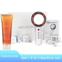 3 in 1 ultrasonic cellulite massager ems fat burner reducer body slimming machine facial lifting tighten the skin beauty tool