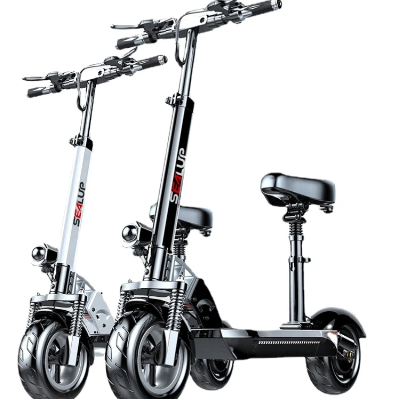 

YY Folding Electric Car Two-Wheel Scooter Light-Duty Vehicle Mini Battery Car