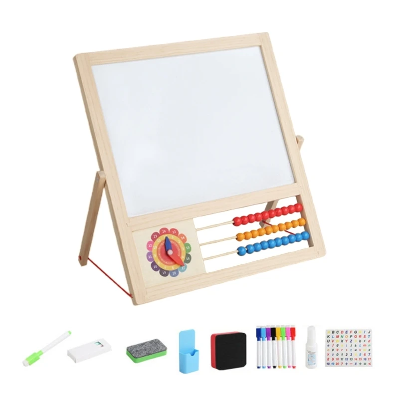 

Children Learning Drawing Board Early Educational Toy Double-Sided Drawing Board