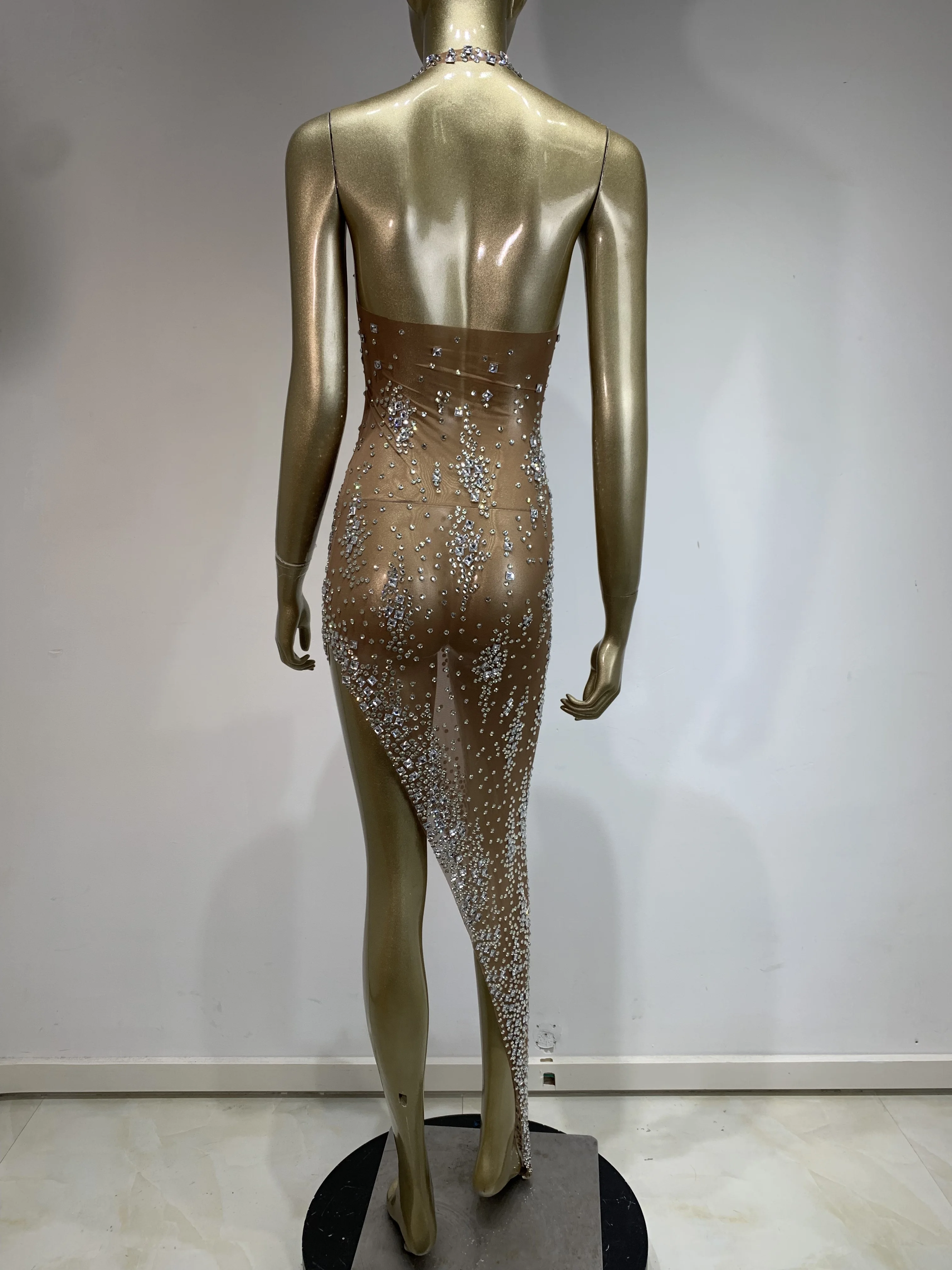 Блестящее вечернее платье со стразами женская одежда для знаменитостей дня