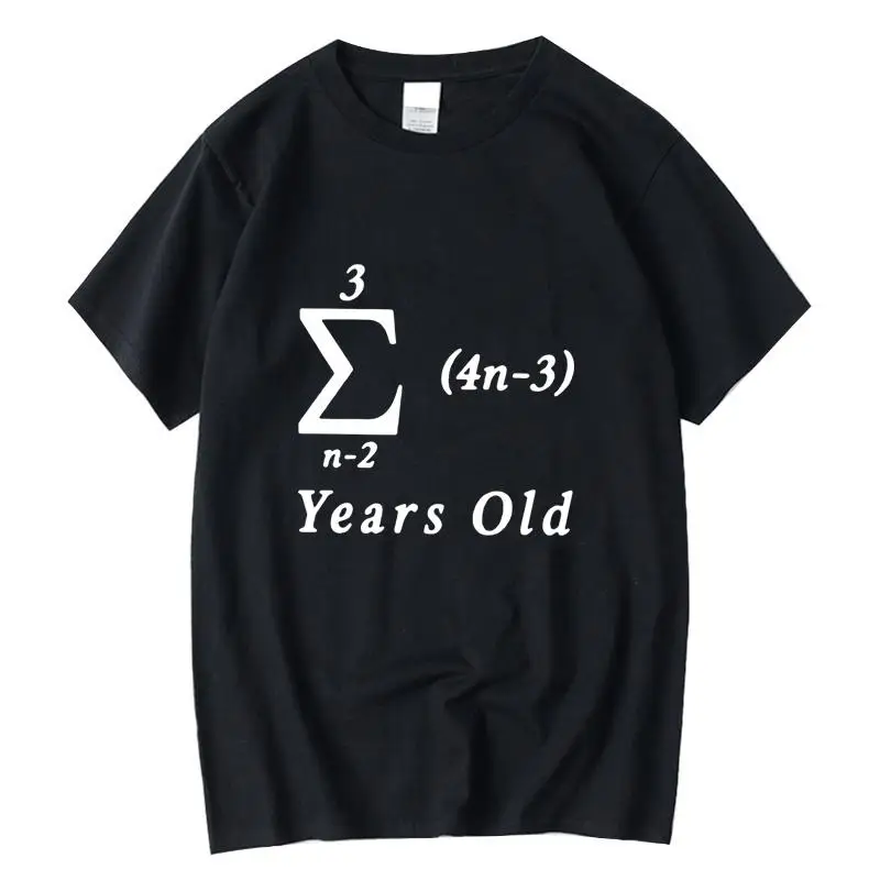 

Men's T-shirt 100% cotton casual Funny math design Print summer loose o-neck t shirt for men short sleeve t-shirt male top