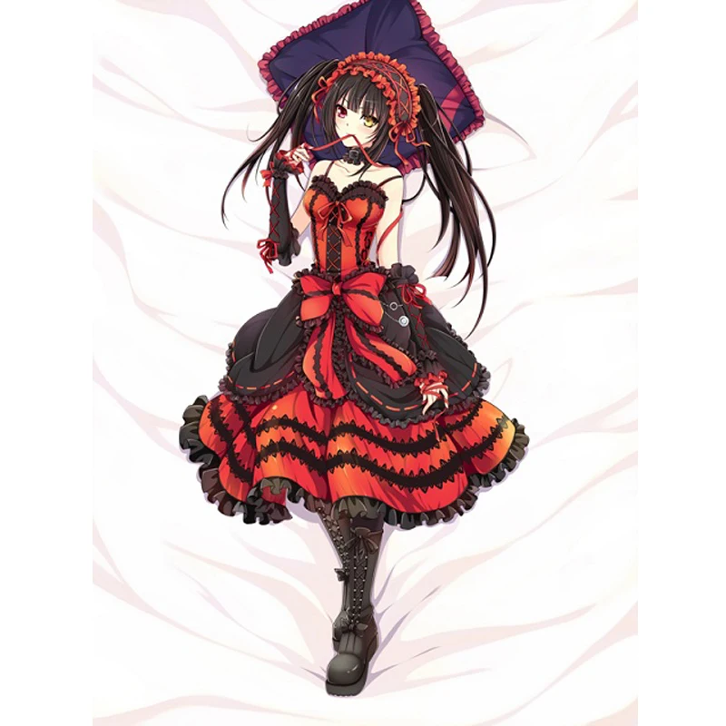 

150x200cm Anime DATE A LIVE Bed Sheet Tokisaki Kurumi Quilt Cover Duvet Case Blanket