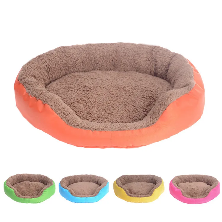 

For Round Bed Hand Wash Dog Accessories 100% Cotton Pet Bed Solid Bed for Dog Puppy Cat Stuff Pet Beds