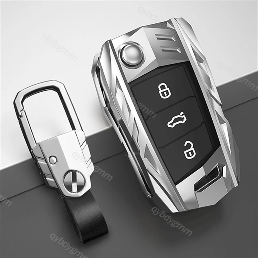 

Metal Shell Car Remote Key Fob Cover Case Shell For Volkswagen VW Golf7 mk7 Seat Ibiza Leon FR 2 Altea Aztec For Skoda Octavia