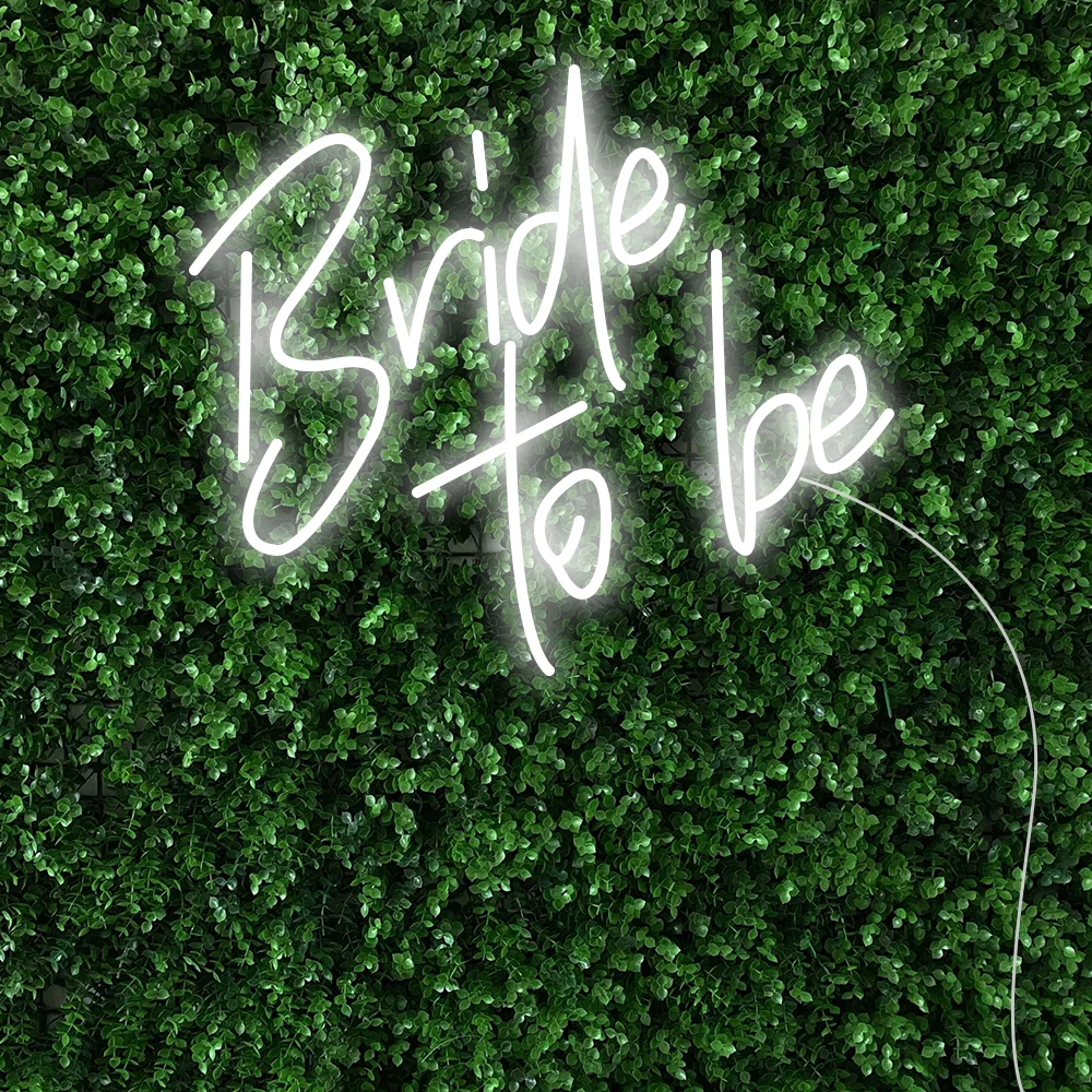 Wedding Neon Sign Bride to be LED Neon Light Sign for Party Room Decoration Art Wall Lights USB Power Customizable Neon Letters