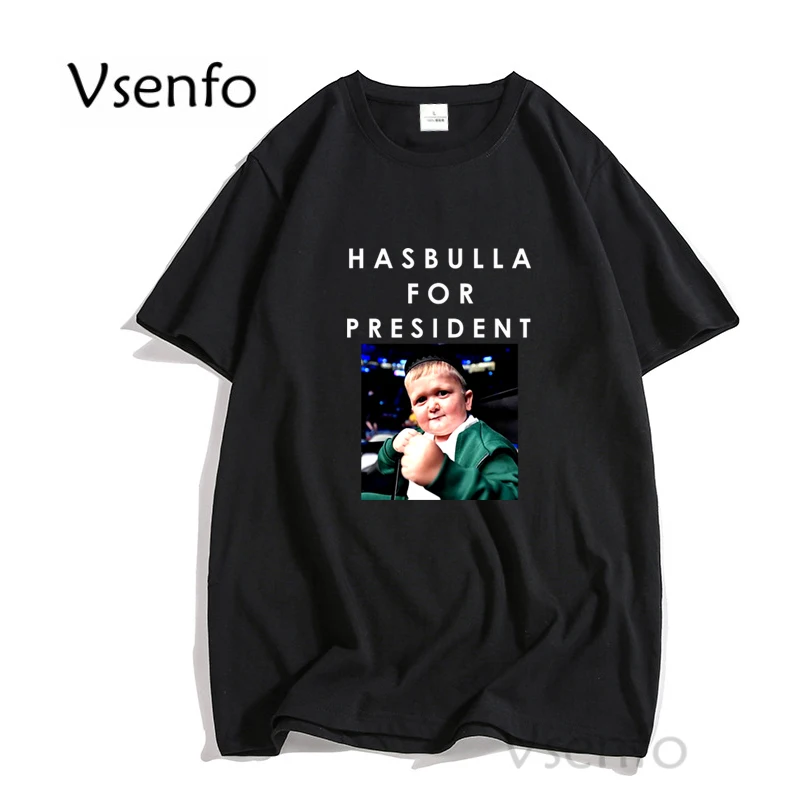

Футболка Hasbulla с изображением файтинг мема, мужские хлопковые футболки, повседневная Летняя футболка с круглым вырезом, Мужская Уличная оде...