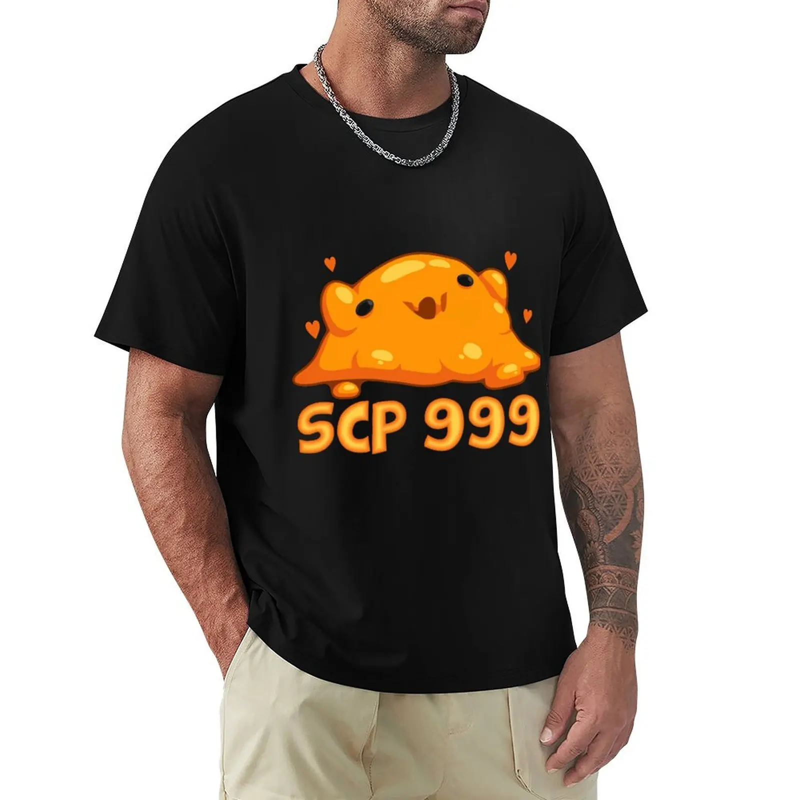 Фото Футболка Scp 999, минималистичный повседневный топ с короткими рукавами №1