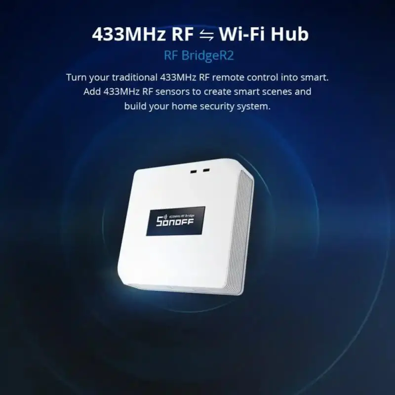 SONOFF RF BridgeR2 умный Wi-Fi-концентратор RF433MHz и поддержка Wi-Fi-протокола радиочастотная