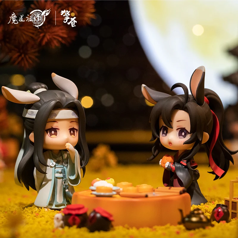 

Аниме экшн-фигурка МО дао ЦЗУ Ши набор Wei Wuxian Lan Wangji серия середины осени подставка для приглашения месяца Коллекционная модель игрушка подарок для детей