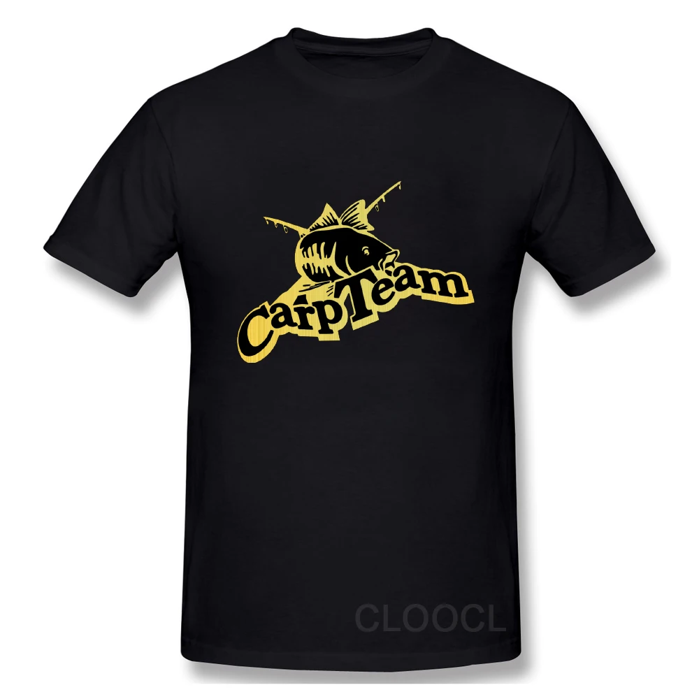 

CLOOCL Funny 100% Cotton T-Shirt Love Carp Team Pattern T-Shirt Men Women Short Sleeve O-Neck Harajuku Black Tops Drop Shipping