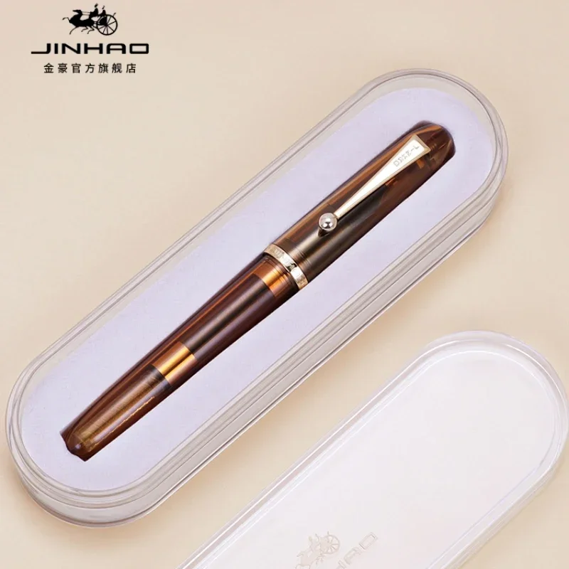 JINHAO 9016 цветная металлическая перьевая ручка с прессом выдвижные перья