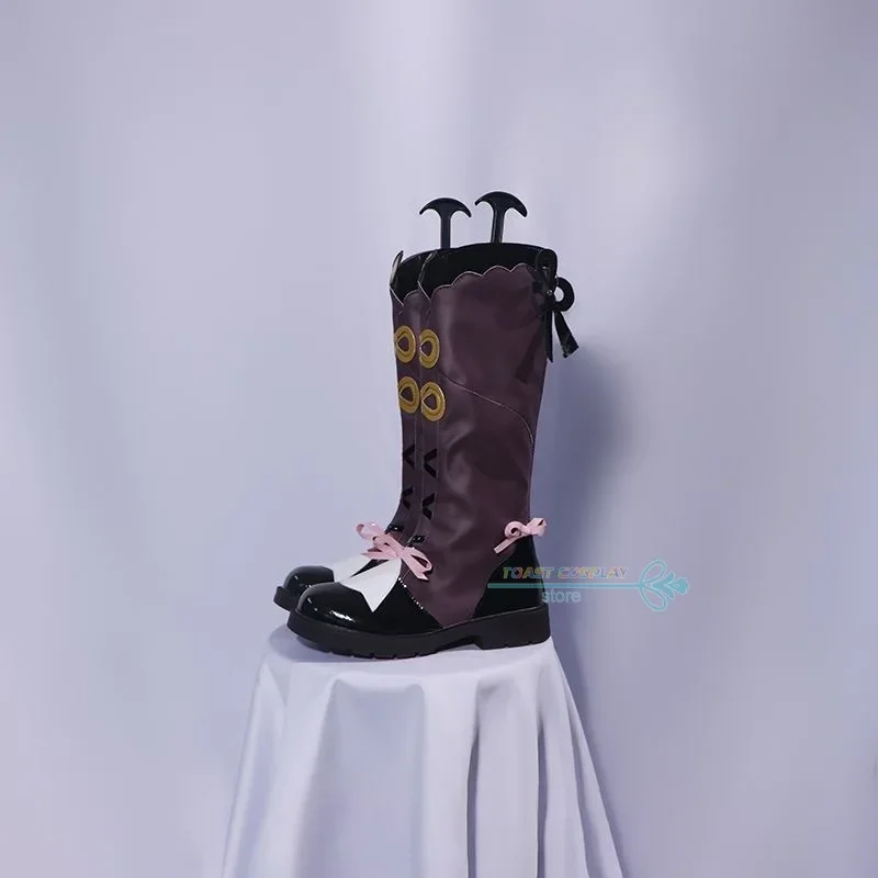 Yunjin GenshinImpact Обувь для косплея Аниме Игра Cos Сапоги Комикс Косплей Костюм Опора Con