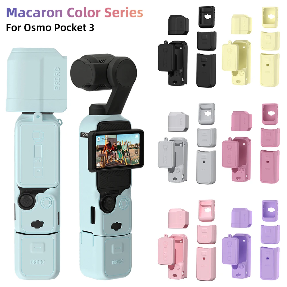 Фото Чехол для DJI OSMO Pocket 3, силиконовый защитный чехол, защита от царапин, защита объектива для Pocket3, чехол для камеры, аксессуары №1
