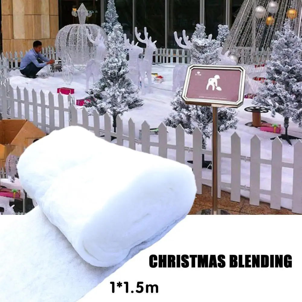 

White Christmas Snow Cotton Hotel Christmas Scene Decoration Snowy 1.5m Wide Christmas Decorations